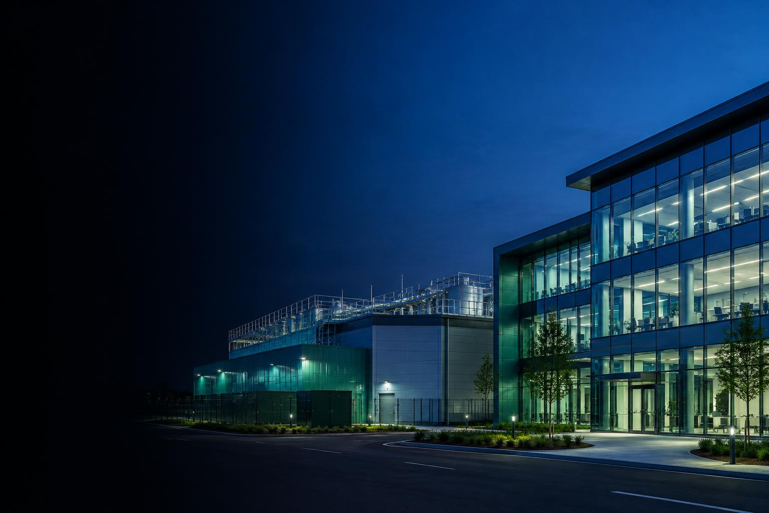 Illustrative commercial campus managed across a multi-site estate